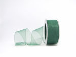 Organza 40mm - grün - 1 Meter