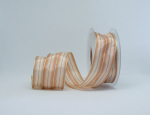 Uniband 'Streifen' creme-beige - 1 Meter