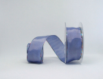 Uniband jeansblau mit Multicolorrand - 1 Meter