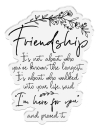 Clear Stamp - Friends for Life - I'm here for you