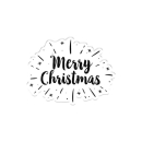 Clear Stamp - Modern Merry Christmas