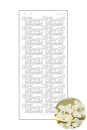 Spiegelsticker Schriftzug - Zur Hochzeit - gold