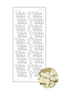 Spiegelsticker Schriftzug - Frohe Festtage - gold