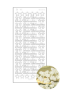 Spiegelsticker Schriftzug - Frohe Weihnachten - gold