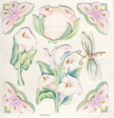3-D Sticker / Embellishments <br> Calla und Schmetterlinge, 8tlg.