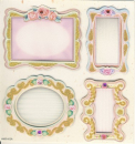 3-D Sticker / Embellishments <br> Rahmen, 4tlg.