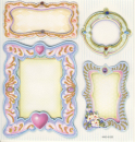 3-D Sticker / Embellishments <br> Rahmen 2, 4tlg.