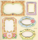 3-D Sticker / Embellishments <br> Rahmen 4, 5tlg.