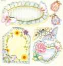 3-D Sticker / Embellishments <br> Rahmen und Insekten, 7tlg.