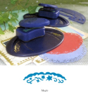 Ovalstanzer/Zierdeckchenstanzer mit Schnittschablone - Maple