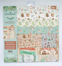 Transparentpapierblock 'Woodland Friends' 6fach-sort. - 24 Bogen + 62 Die-Cut Topper