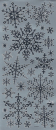 Create Christmas Spiegelsticker Schneeflocken - silber