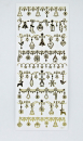 Create Christmas Spiegelsticker Weihnachtsgirlanden - gold