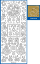 Sticker Weihnachtsmotive - 0954 - gold <br> 1 Bogen 10x23cm