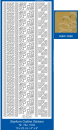 Sticker Ecken + Rand - 1034 - gold <br> 1 Bogen 10x23cm