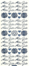 Sticker Alles Gute - 423 - silber <br> 1 Bogen 23x10 cm