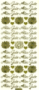 Sticker Alles Gute - 423 - gold <br> 1 Bogen 23x10 cm