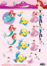 3-D Etappen-Bogen <br> Princess Fantasy 14 <br> 1 Bogen 21x29,7cm