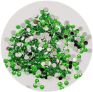 Acryl-Strasssteine rund Ø 4 mm, grasgrün - ca. 200 Stück