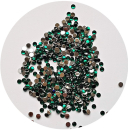 Acryl-Strasssteine rund Ø 4 mm, smaragdgrün - ca. 200 Stück