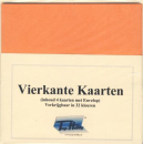 Quadratische Karten mit Umschlag - Lachs