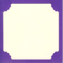 Quadratische Einsteck Karten - Kleine Welle <br>  18 Violett - 3 Karten mit Umschlag