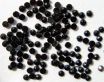 Acryl-Strasssteine rund Ø 3 mm, schwarz - ca. 1000 Stück